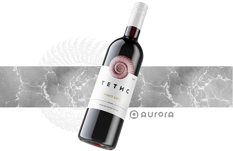 Этикетка вина «Тетис»