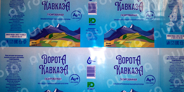 Круговая этикетка на БОПП-пленке